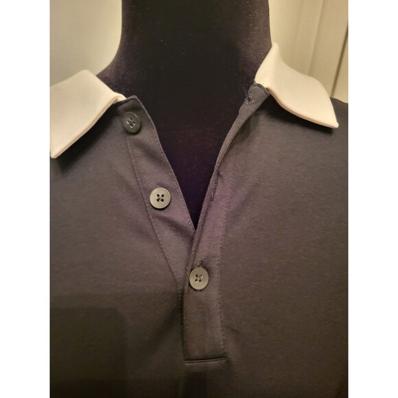 Adidas Golf Black White Performance Polo XL Golf Activewear Preppy Sportswear - Picture 4 of 7
